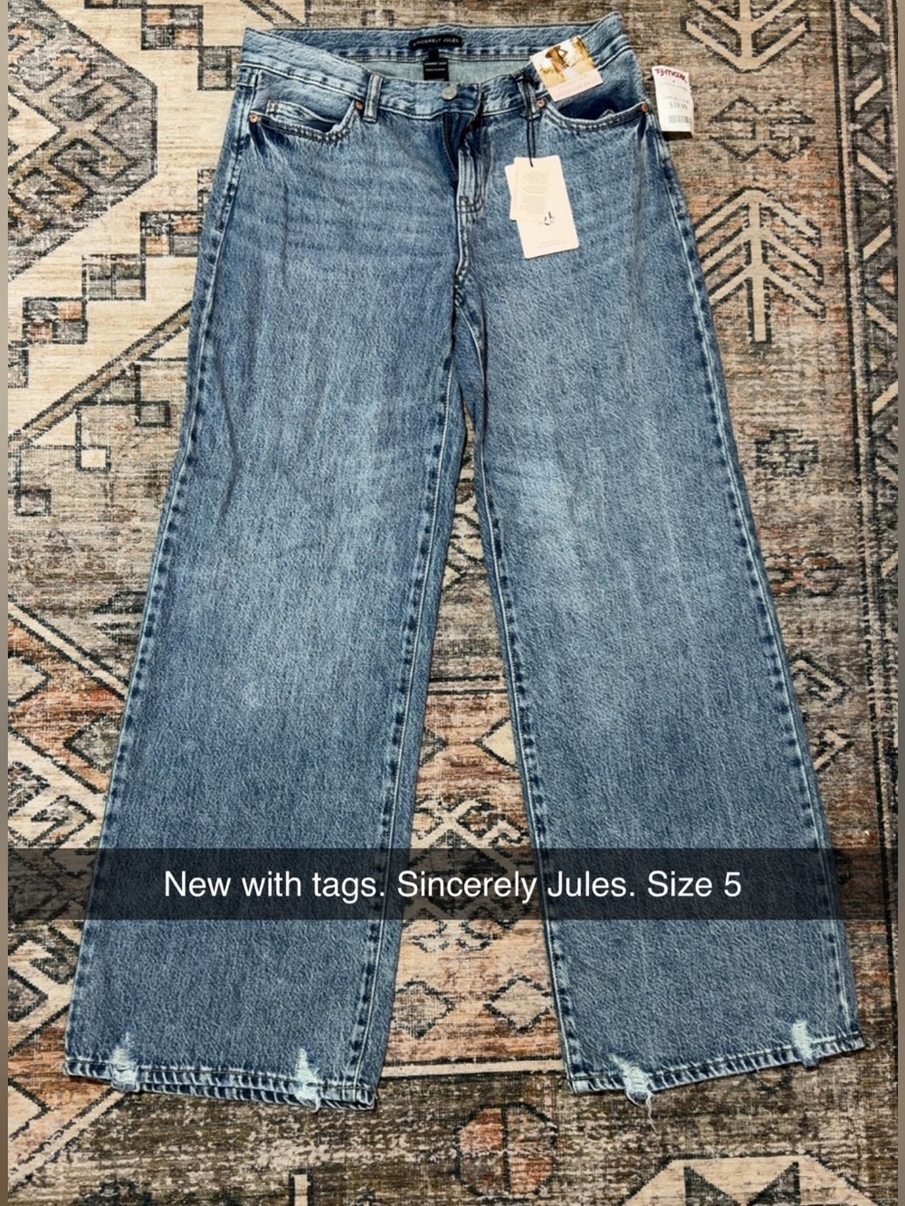 Sincerely Jules Bootcut Jeans - Light Blue Denim